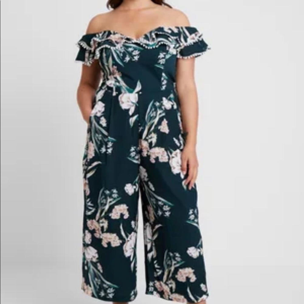 City Chic Floral Jumpsuit